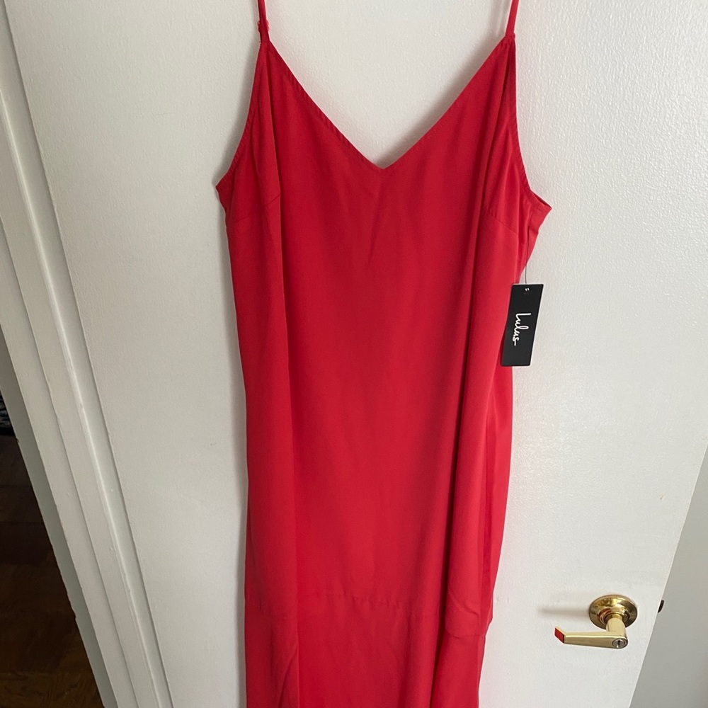NWT Lulu’s midi slip dress
